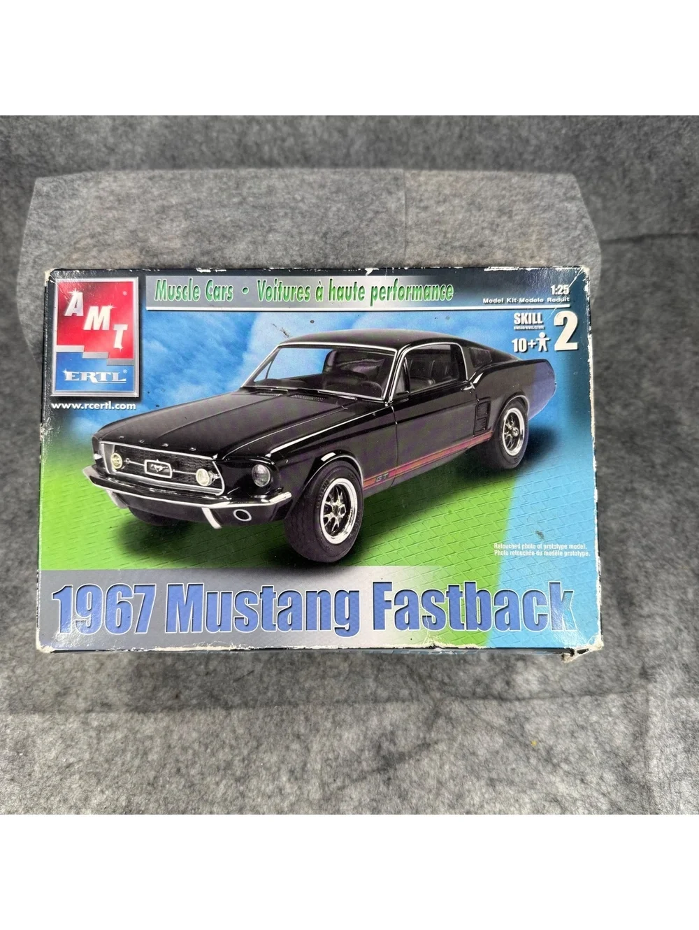 Vintage AMT/ERTL 1967 Mustang Fastback 1/25 Scale Model Kit #31550 310